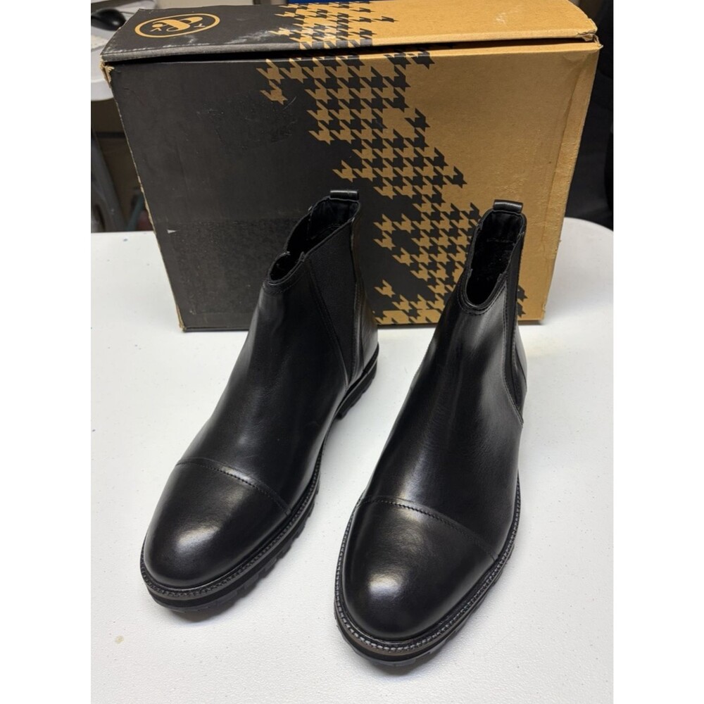Thomas & Vine Genuine Leather Jaylon Chelsea Boots Black Men"s Size 9.5 NIB